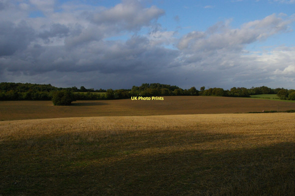 Photo 6"x4" After the harvest: looking north off the London Loop Orpington c2011
