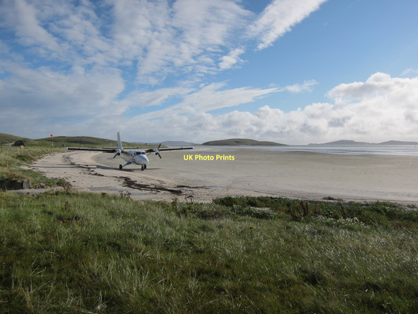 Photo 6"x4" Plane on the beach, Barra E\u00f2laigearraidh c2011