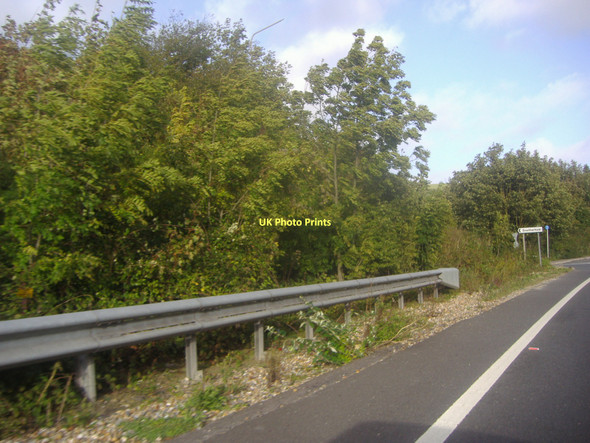 Photo 6"x4" Junction of the A27 and Southerham Lane Lewes c2011