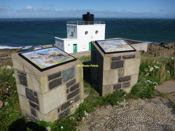 Photo 6"x4" Coastal Northumberland : Viewpoint at Blackrocks Point, Bamburgh Bamburgh c2011