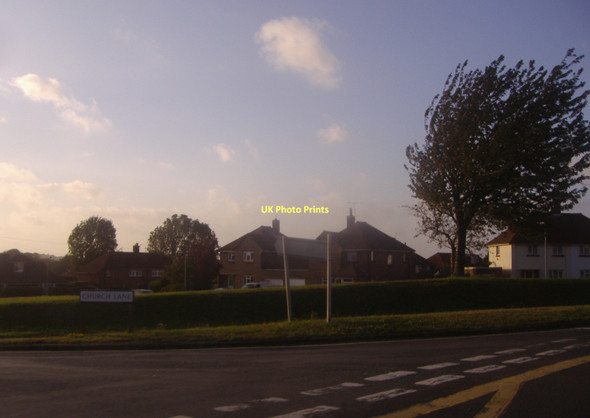 Photo 6"x4" Sunset over Church Lane, South Malling Lewes c2011
