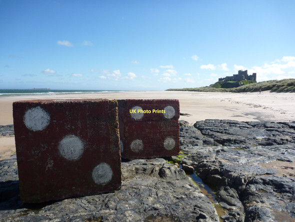 Photo 6"x4" Coastal Northumberland : A Three and Four at Harkess Rocks, Bamburgh Bamburgh c2011