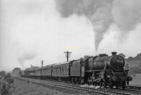 Photo 6"x4" Worcester - Birmingham stopping train ascending Lickey Bank Burcot\/SO9871 c1963
