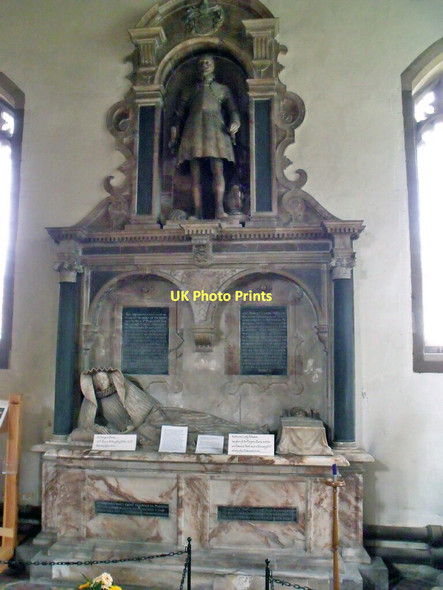 Photo 6"x4" Memorial to Peregrine Bertie at St James Church Spilsby Spilsby c2011