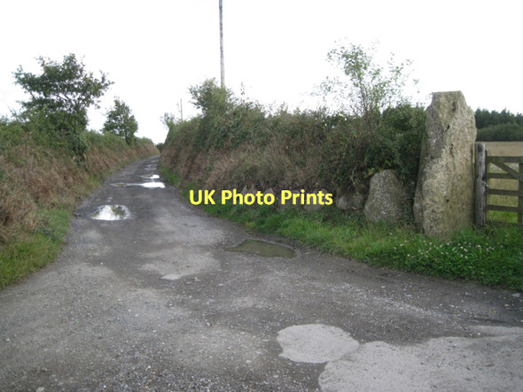 Photo 6"x4" Track to Netton Farm  Hennock c2011