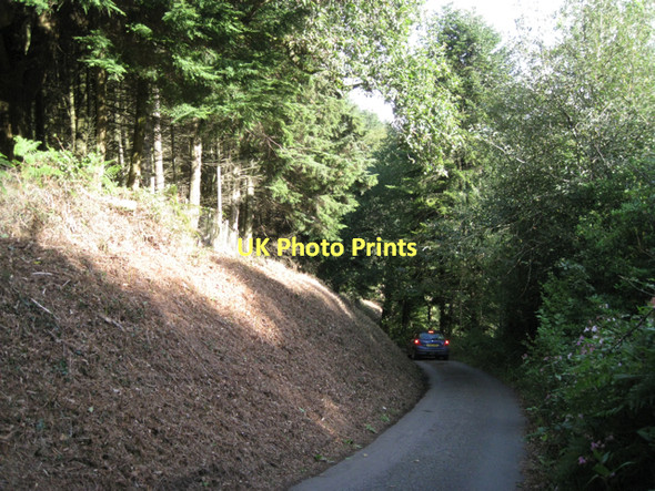 Photo 6"x4" Steep hill on Beadon Lane  Hennock c2011