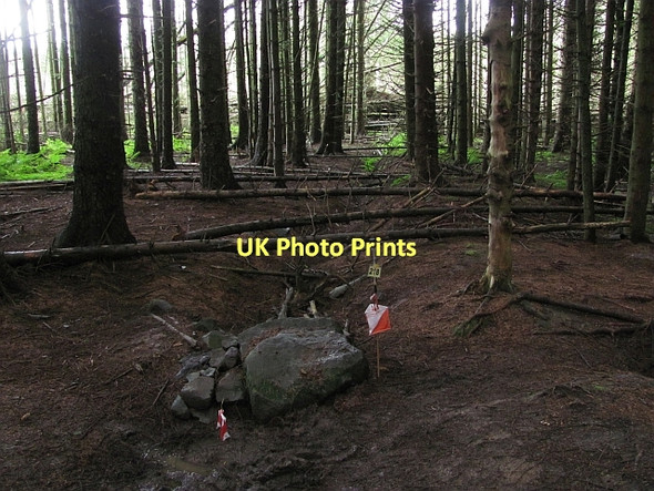 Photo 6"x4" Ditch and boulder Linlithgow c2011