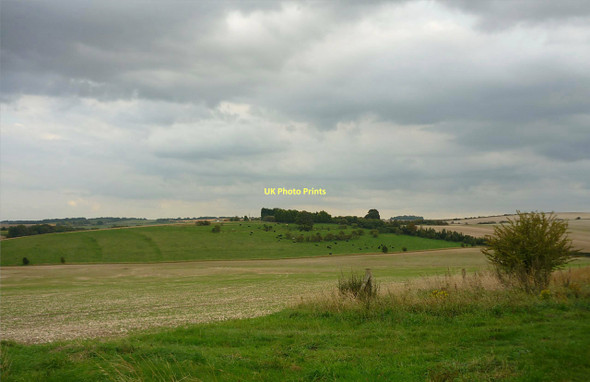 Photo 6"x4" Lynchets on Windmill Hill East Ilsley c2011