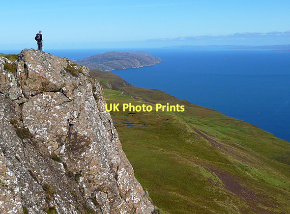 Photo 6"x4" On top of Dun Caan Oskaig c2011