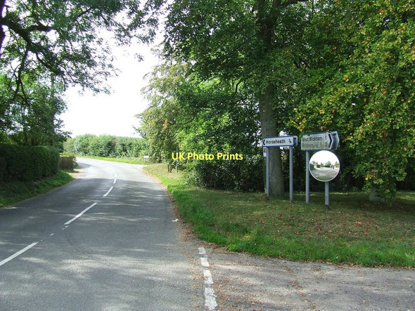 Photo 6"x4" Road Junction Streetly End c2011