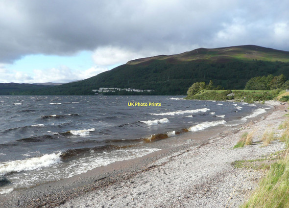 Photo 6"x4" Waves breaking on Loch Rannoch beach Kinloch Rannoch c2011