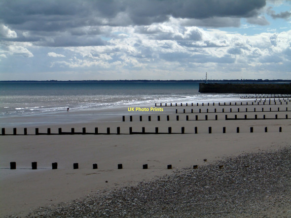 Photo 6"x4" Groynes, Bridlington Beach Bridlington c2011