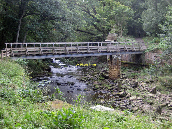 Photo 6"x4" Footbridge over the Murk Esk Green End\/NZ8203 c2011