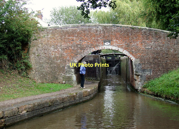 Photo 6"x4" Bridge No 76 and Hoo Mill Lock, Staffordshire Little Ingestre c2011