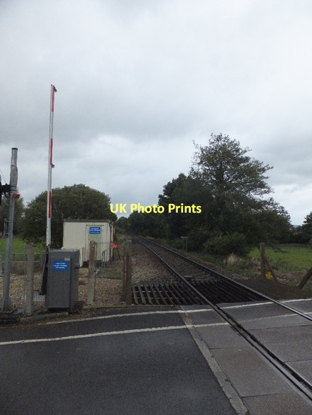 Photo 6"x4" Railway line to Honiton at Crannaford Crossing Jack-in-the-Green c2011