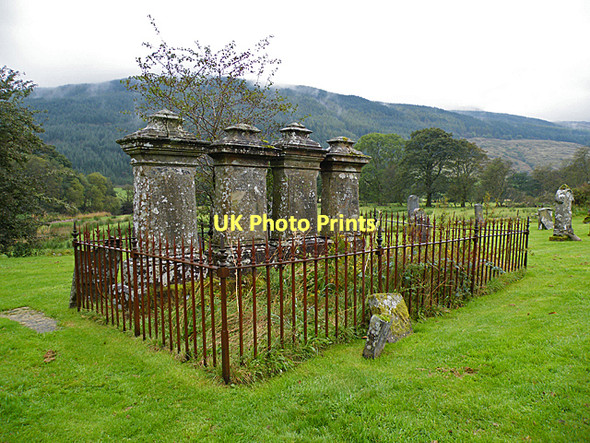 Photo 6"x4" A Row of Tombstones Clachan of Glendaruel c2011