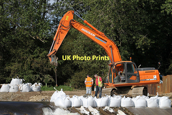 Photo 6"x4" Repair work at Murray's Cauld Philiphaugh c2011