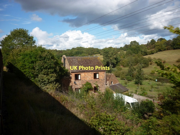 Photo 6"x4" A unknown house next to the line Upper Arley c2011