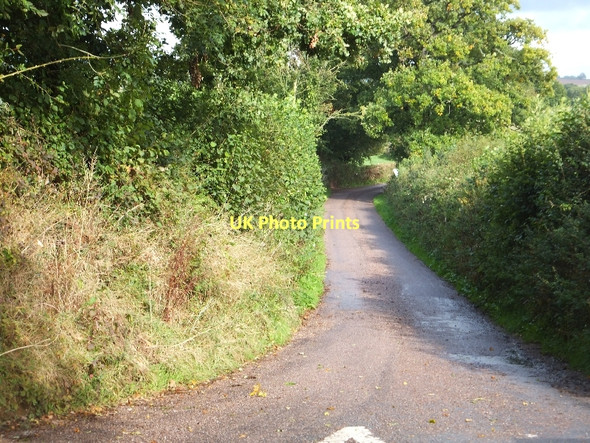 Photo 6"x4" Minor road to Tuck Mill from Blue Anchor Cross Higher Tale c2011