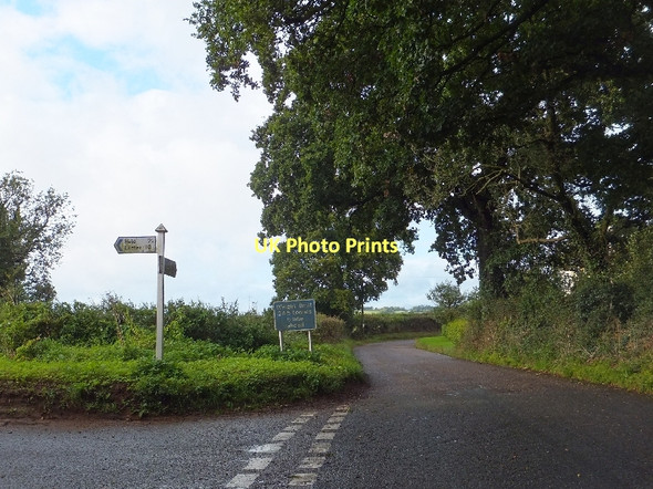 Photo 6"x4" Road junction at Langford Court Langford\/ST0202 c2011