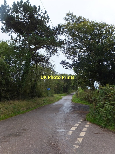 Photo 6"x4" Road south of Seven Crosses Tiverton\/SS9512 c2011