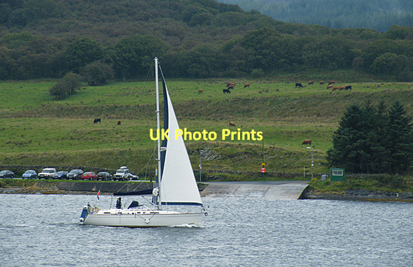 Photo 6"x4" Yacht at Rhubodach Colintraive c2011