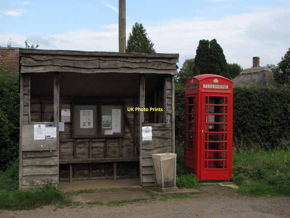 Photo 6"x4" Red phone box  in Farley Green Farley Green\/TQ0645 c2011