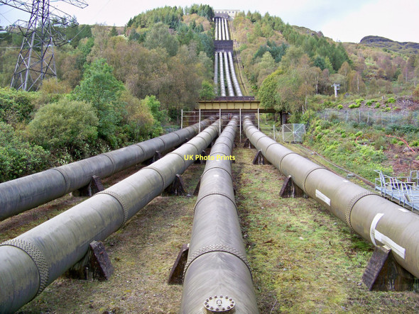 Photo 6"x4" Sloy Hydro Electric Power Station Penstocks Inveruglas c2011