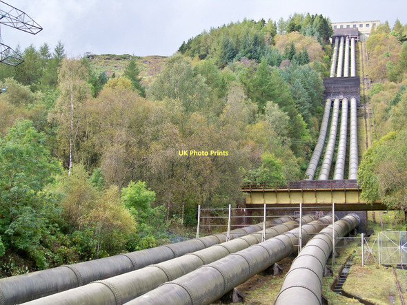 Photo 6"x4" Sloy Hydro Electric Power Station Penstocks - Alternative View Inveruglas c2011