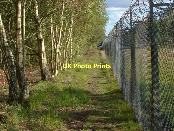 Photo 6"x4" Pirbright Range fence Donkey Town c2011