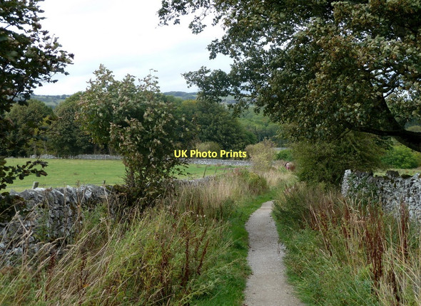 Photo 6"x4" Path north towards the Monsal Trail Bakewell c2011
