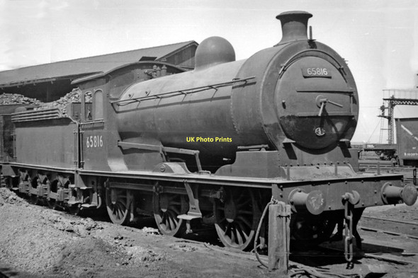 Photo 6"x4" Ex-North Eastern Class P3 0-6-0 at West Hartlepool Locomotive Depot Hartlepool c1954