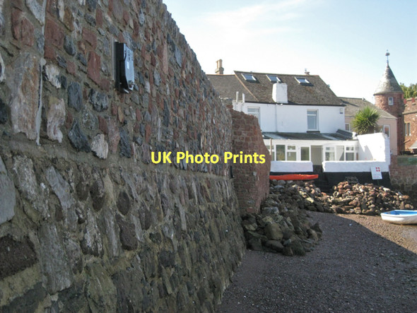 Photo 6"x4" New wall above old, the Embankment  Teignmouth c2011