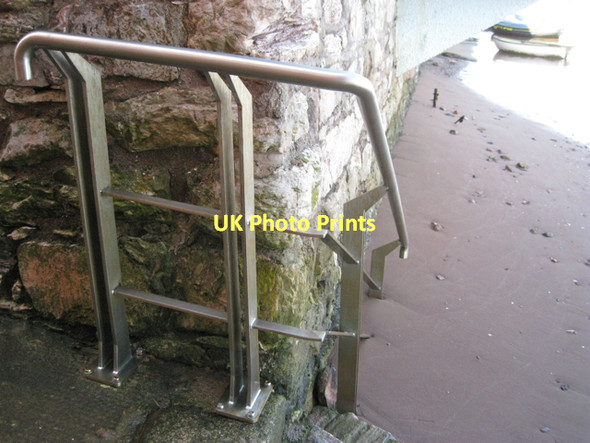 Photo 6"x4" Handrail near Gate No.4  Teignmouth c2011