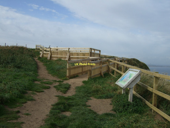 Photo 6"x4" New observation platform, Bempton RSPB Bempton c2011