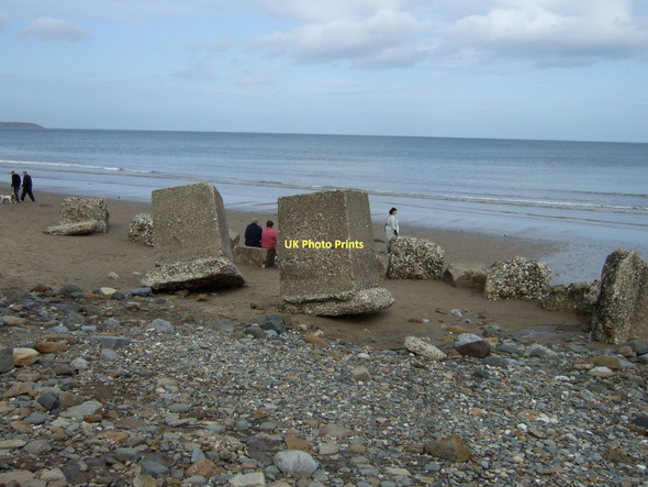 Photo 6"x4" Wartime defences, Reighton Sands Reighton c2011