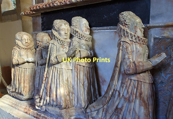 Photo 6"x4" William Uvedale tomb & monument - St Nicholas's church, Wickham (detail - 5) Wickham\/SU5711 c2011