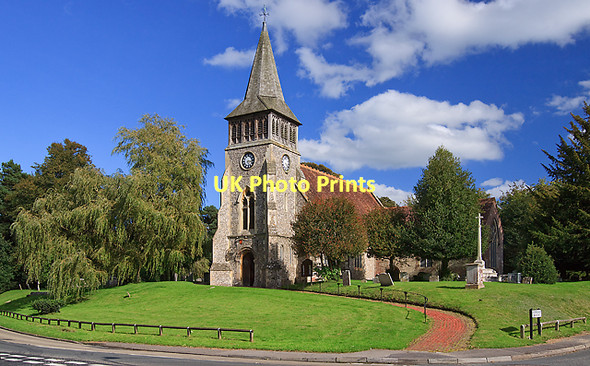 Photo 6"x4" St Nicholas parish church, Wickham Wickham\/SU5711 c2011