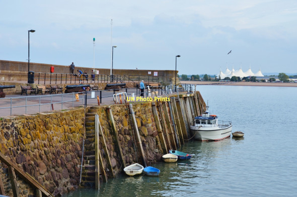 Photo 6"x4" Minehead: End of Harbour Wall Minehead c2011
