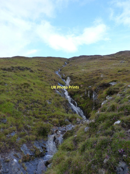 Photo 6"x4" Tributary of the Allt nam Peathrain Creag nam Peathrain c2011