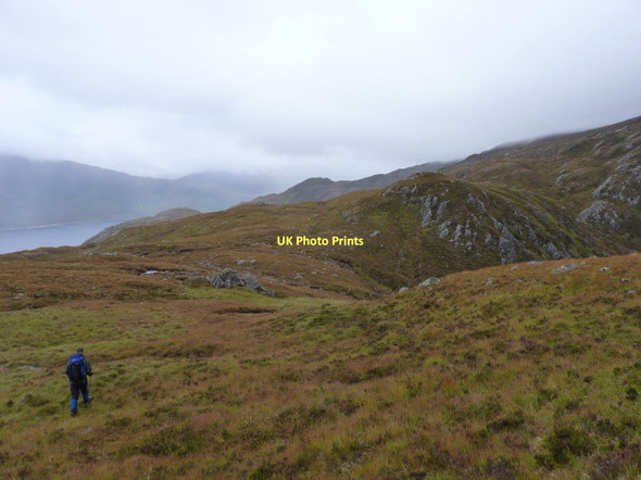 Photo 6"x4" Approaching the Bealach na h-Aon-Iuirg Caochan Cam c2011