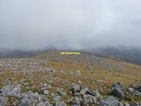 Photo 6"x4" Downhill from the upper part of Carn Ghluasaid Creag Dubh\/NH1512 c2011
