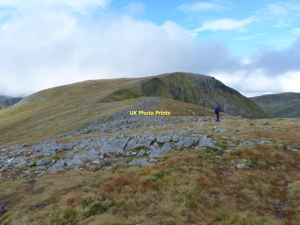Photo 6"x4" The bealach NW of Carn Ghluasaid Carn Ghluasaid c2011