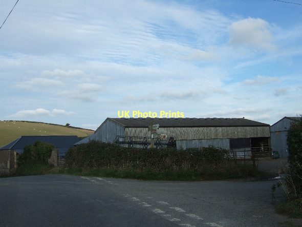 Photo 6"x4" Barn at Greystone Cross Drewsteignton c2011