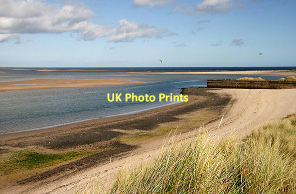 Photo 6"x4" The beach at Budle Bay Waren Mill c2011