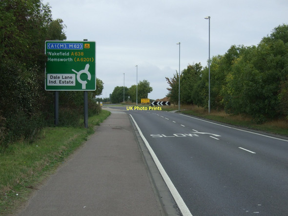 Photo 6"x4" A638 towards Wakefield North Elmsall c2011
