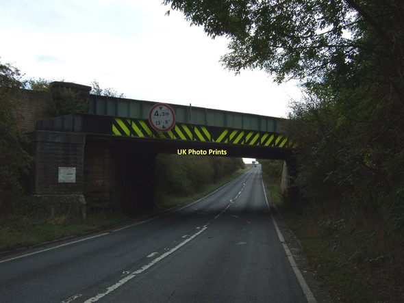 Photo 6"x4" Railway bridge over the A638 Badsworth c2011