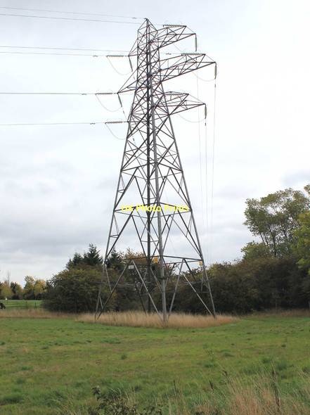 Photo 6"x4" Pylon off Harbury Lane Bishop's Tachbrook c2011