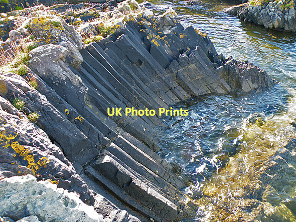 Photo 6"x4" Columnar Sandstone Kilchattan Bay\/NS1055 c2011