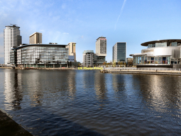 Photo 6"x4" Manchester Ship Canal, Salford Quays Salford\/SJ8098 c2011